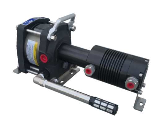 hydrogen gas-driven booster pump