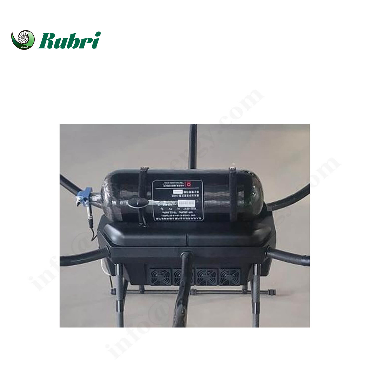 Réservoir de stockage d'hydrogène composite en fibre de carbone de 12 L