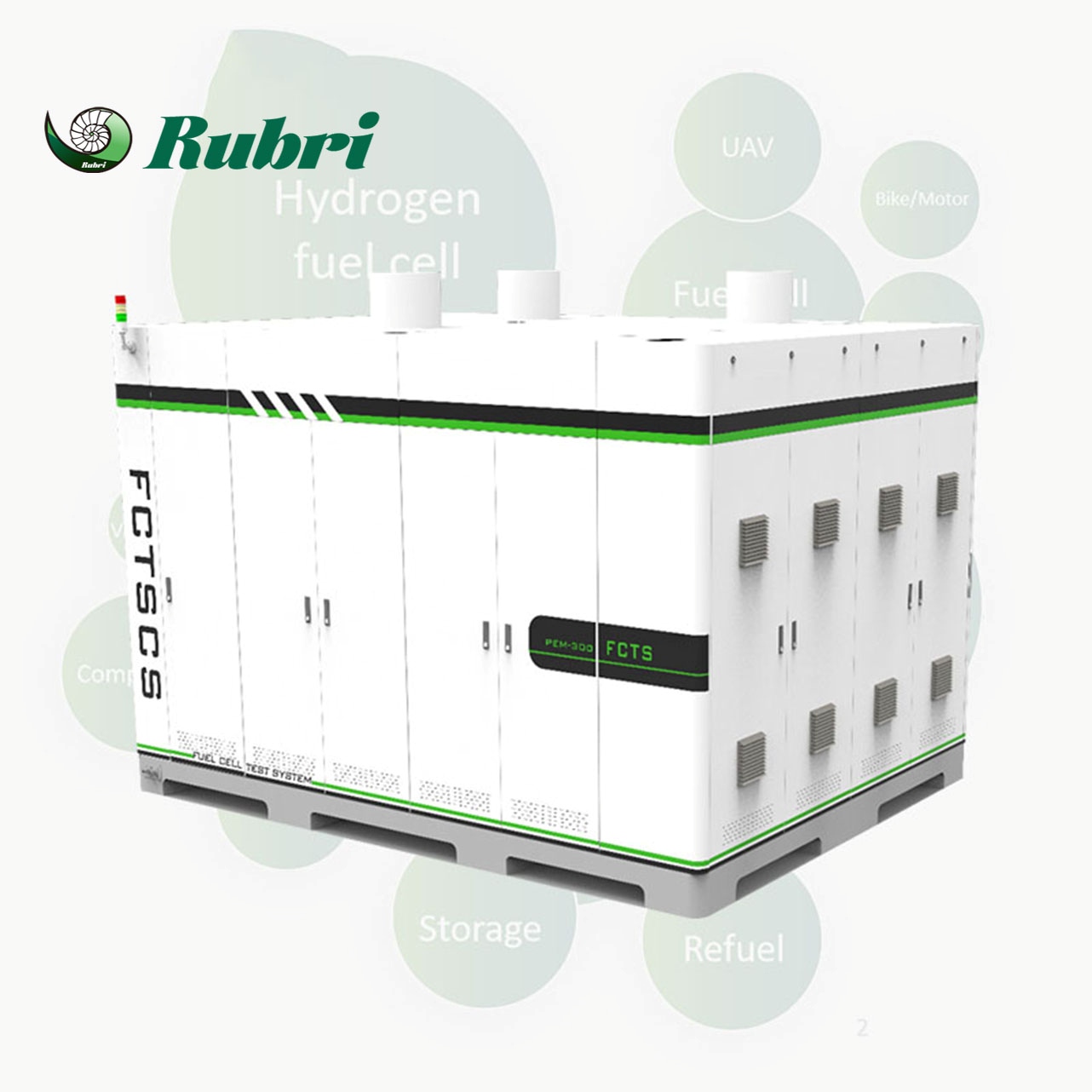 Banc d'essai de pile à combustible à hydrogène de 150 kW