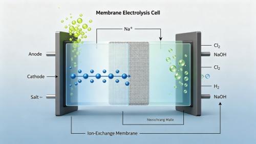 Comment une membrane sépare le chlore et les bases — Principe de fonctionnement des cellules d'électrolyse à membrane échangeuse d'ions